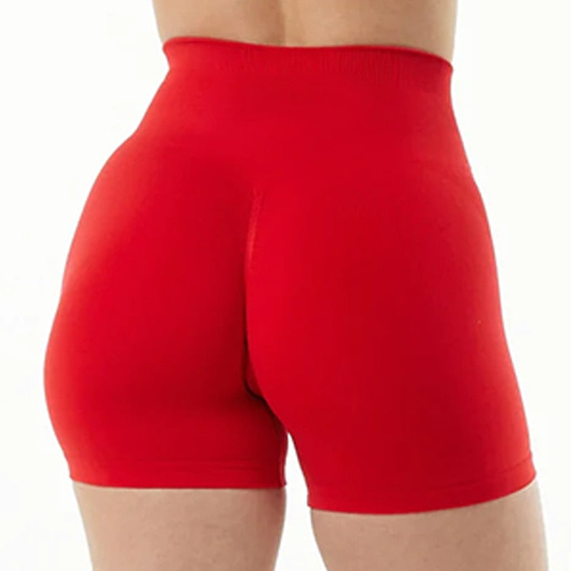 2022 Women High Waist Sport Shorts Seamless Workout Shorts Scrunch Butt Fitness Shorts Women's Sports Short Pants Gym Clothing