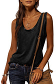 Tank Top Women Summer Loose Solid Colour Zipper Top V-neck Sexy Streetwear Vest Sleeveless Camisole Vest Fashion Basic Blouse